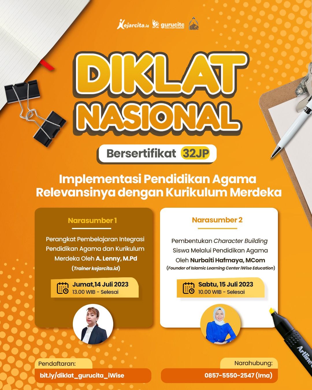 Diklat Nasional Bersertifikat Jp Implementasi Pendidikan Agama