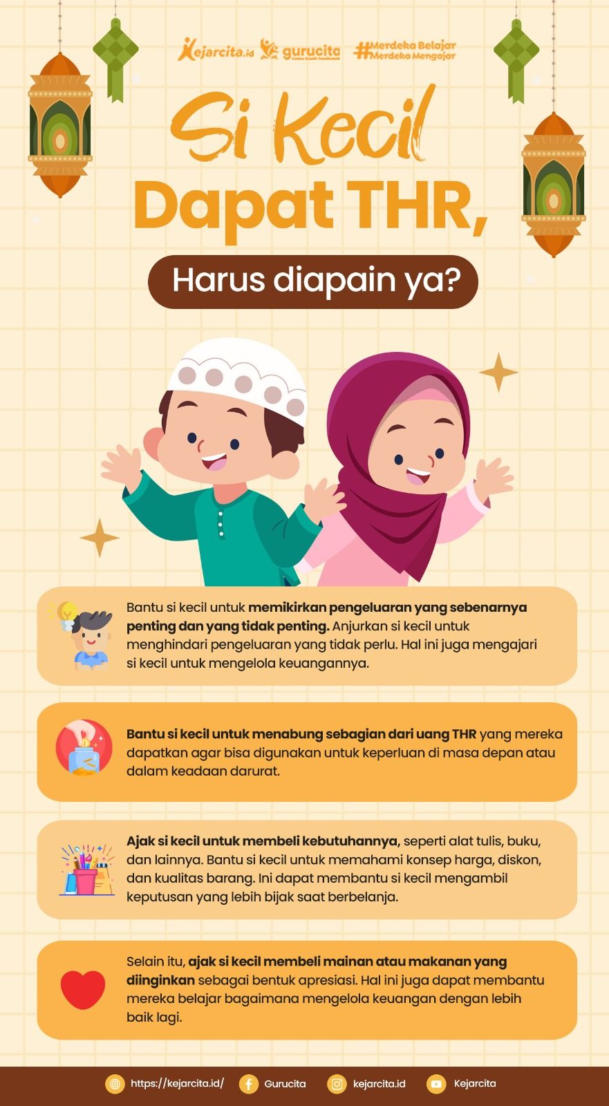 Si Kecil dapat THR, Harus Diapain Ya?