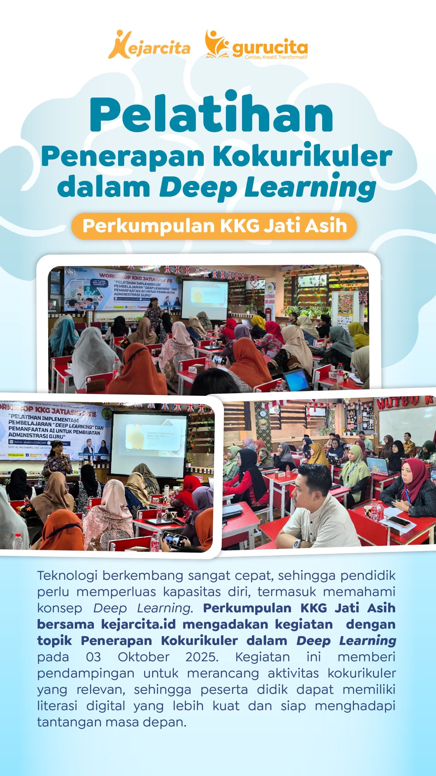 Pelatihan Penerapan Kokurikuler dalam Deep Learning - Perkumpulan KKG Jati Asih