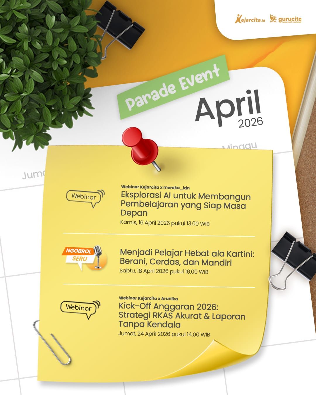 Parade Event April 2026 kejarcita