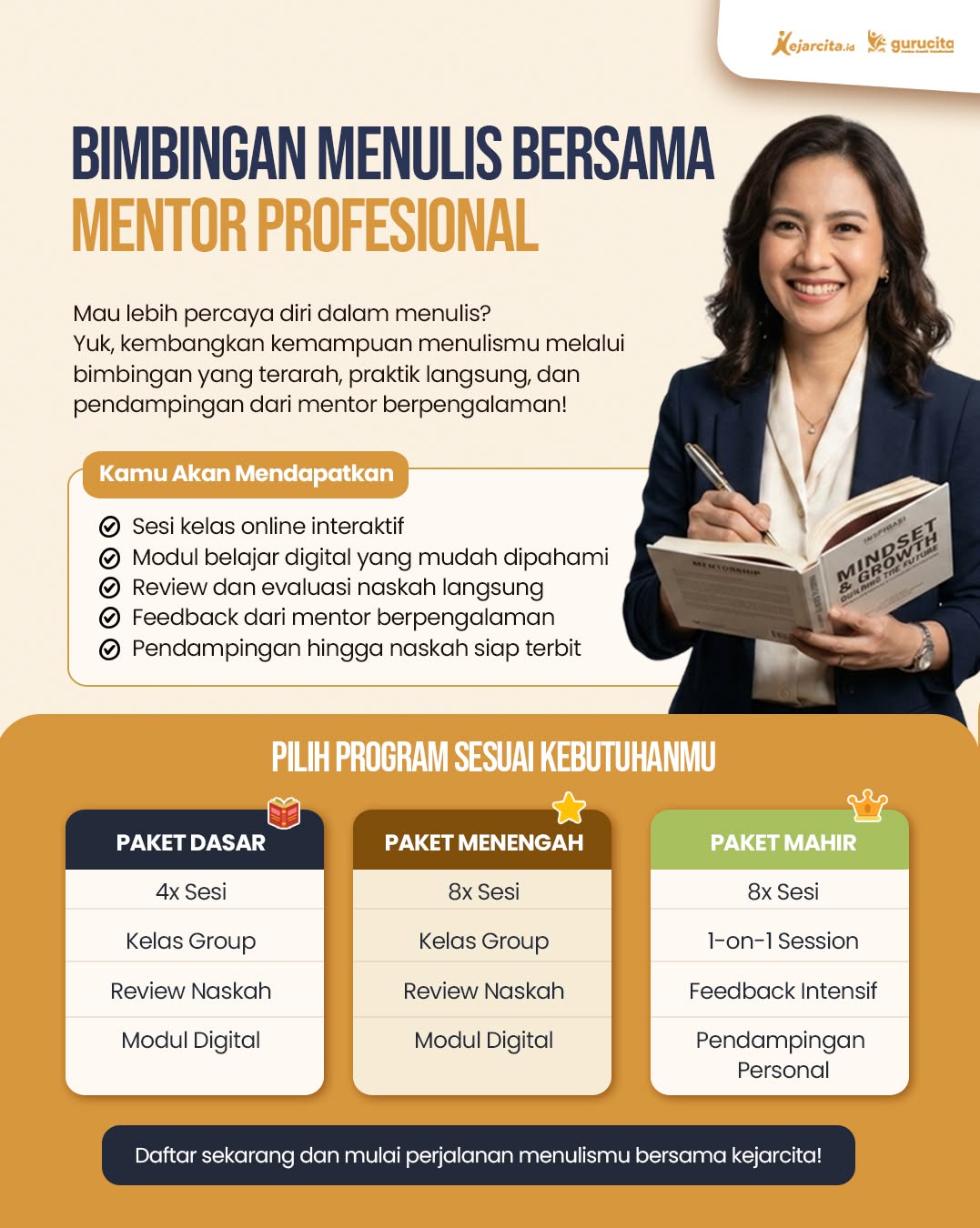 Bimbingan Menulis Bersama Mentrol Profesional
